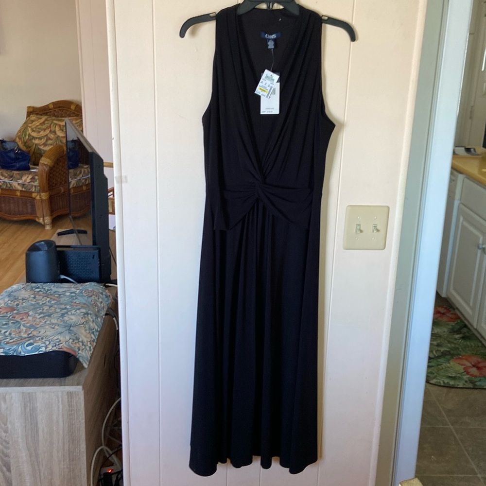 CHAPS black dress, NWT